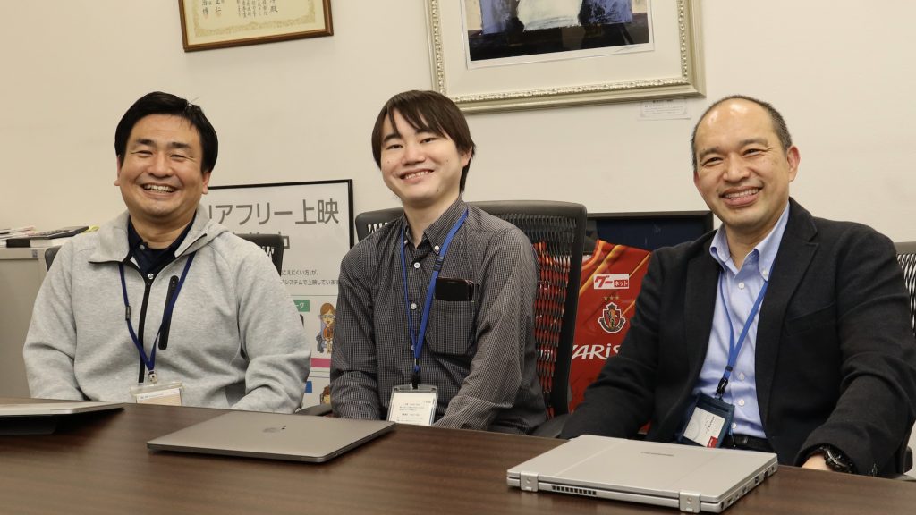 Photo: them at the Evixar’s office, (taken by Spotlite)